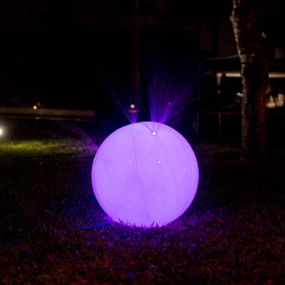 Beach Ball Sprinkler Illuminated LED Color Changing