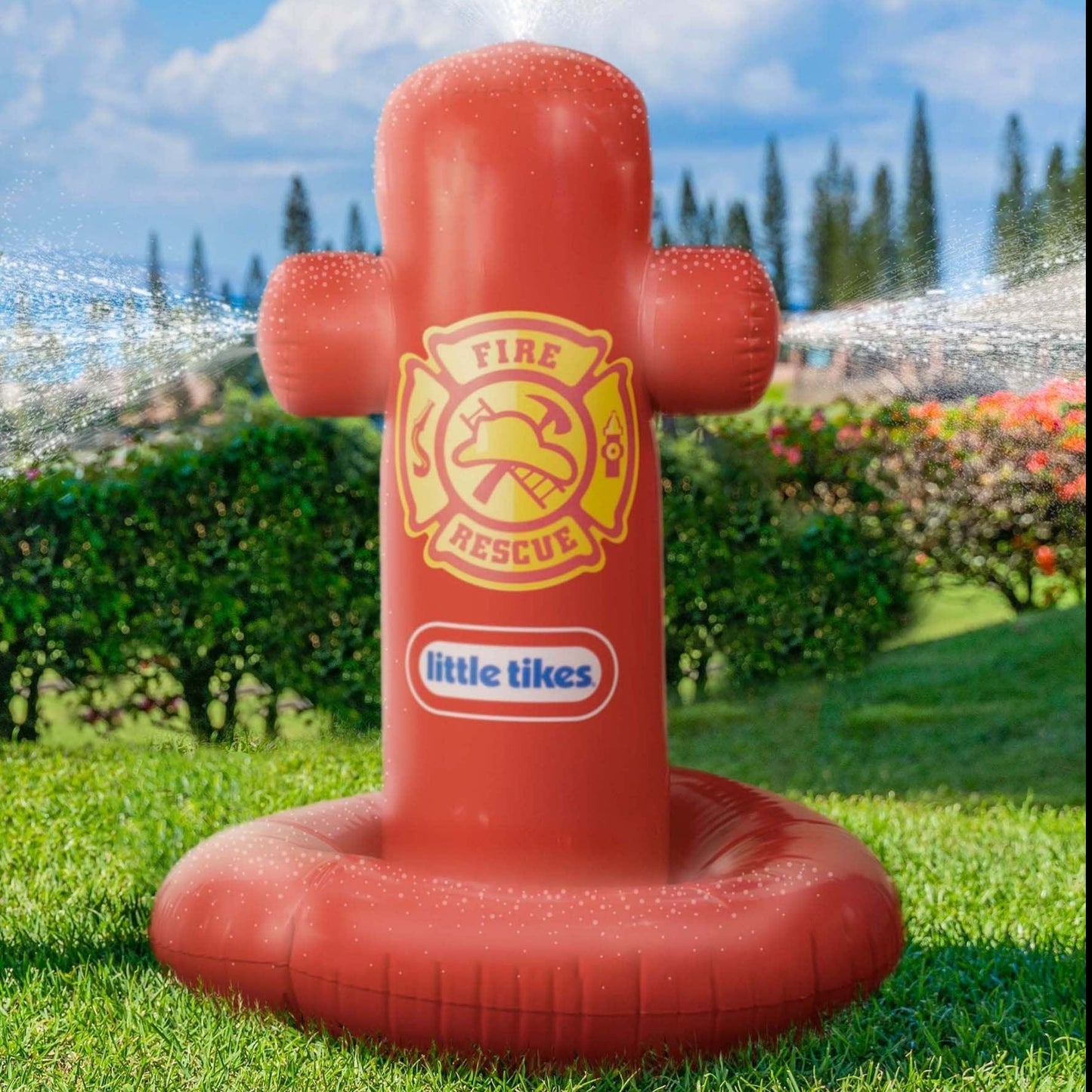 PoolCandy Inflatable Water Sprinkler Little Tikes Giant Fire Hydrant Inflatable Water Sprinkler
