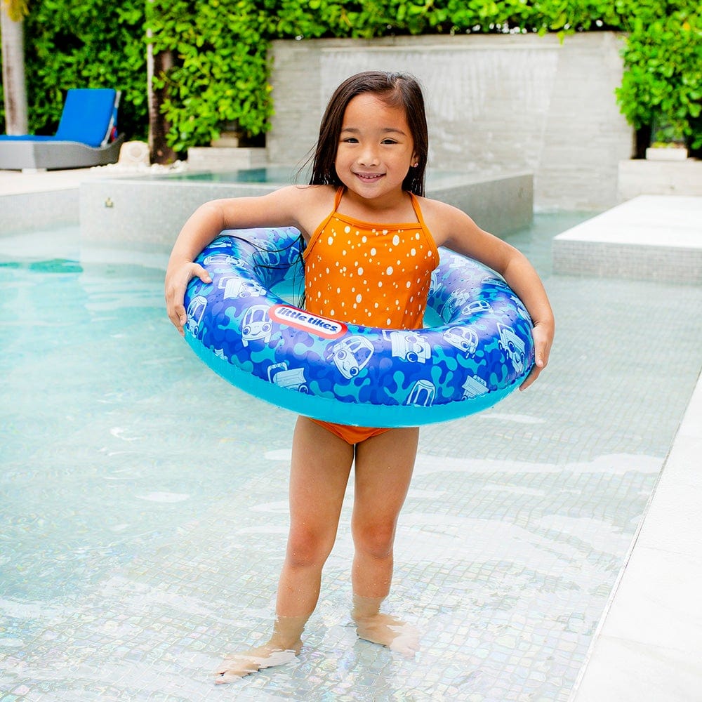 Little Tikes Pool Tube - 27 - kids swim tube in Blue Pattern – PoolCandy