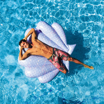 Mermaid Print Oyster Shell Pool Float PoolCandy