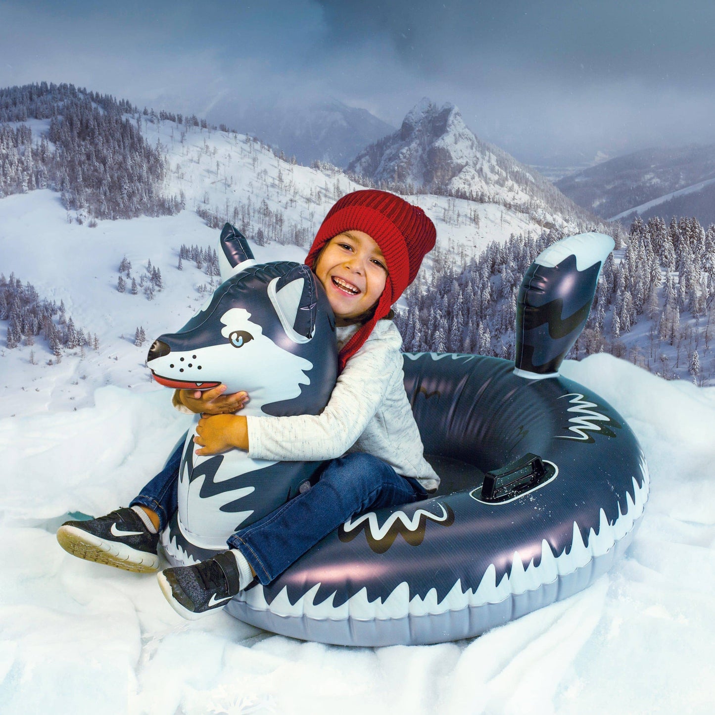 Inflatable Snow Sled Arctic Husky SnowCandy