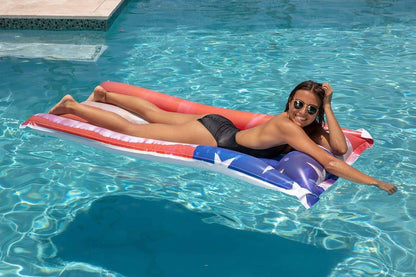 Inflatable Pillow Pool Raft Stars & Stripes