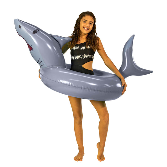 Shark Ride-On Inflatable Pool Tube