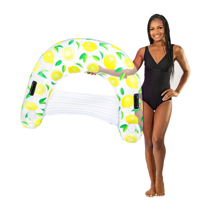 Inflatable Lemon Sun Chair Pool Float