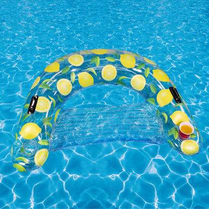 Inflatable Lemon Sun Chair Pool Float