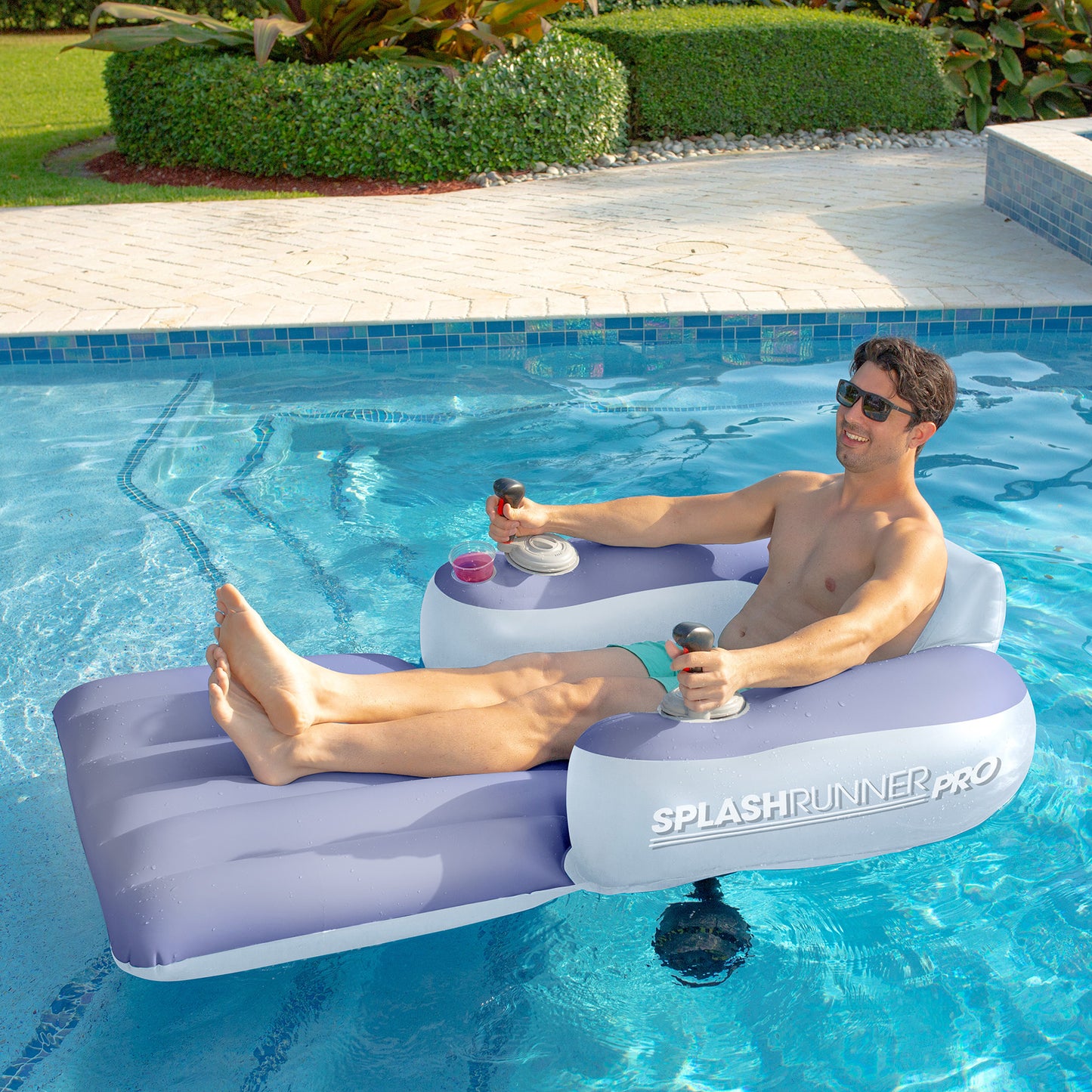 Splash Runner Pro Edition 12V Motorized Luxury Pool Lounger
