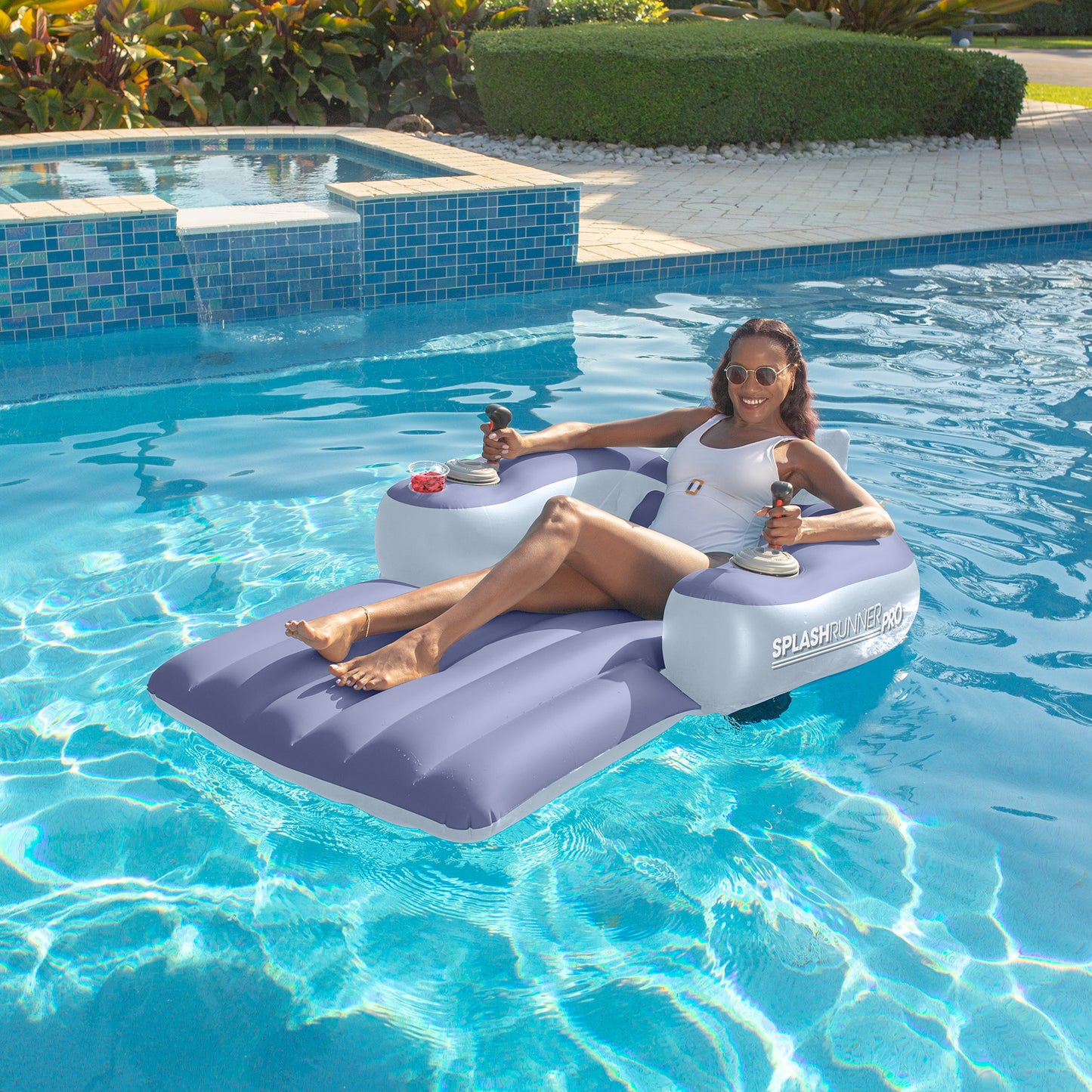 Splash Runner Pro Edition 12V Motorized Luxury Pool Lounger