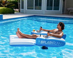 Splash Runner Pro 2.0 12V Motorized Luxury Pool Lounger New for 2024 PoolCandy