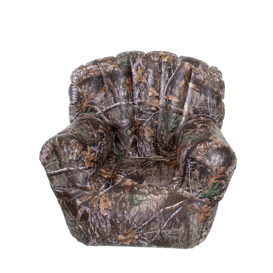 Inflatable Armchair featuring Realtree Edge Camo Design by Air Candy