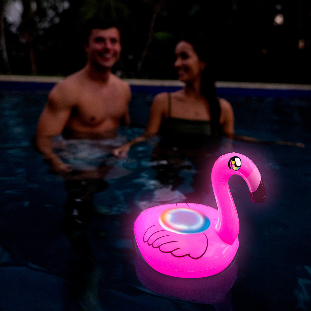 SoundCandy floating LED Flamingo Speaker with Bluetooth