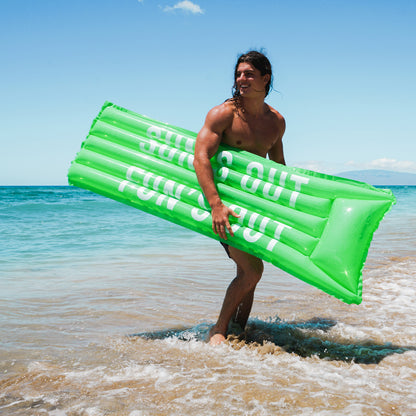 SplashParty Pillow Raft - Sour Apple Green - "Sun's Out, Fun's Out"
