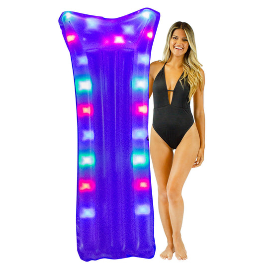 PoolCandy Inflatable LED Pool Raft