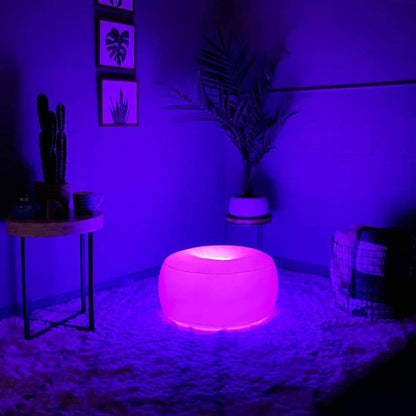 Inflatable Ottoman Illuminated LED 23 Inch AirCandy