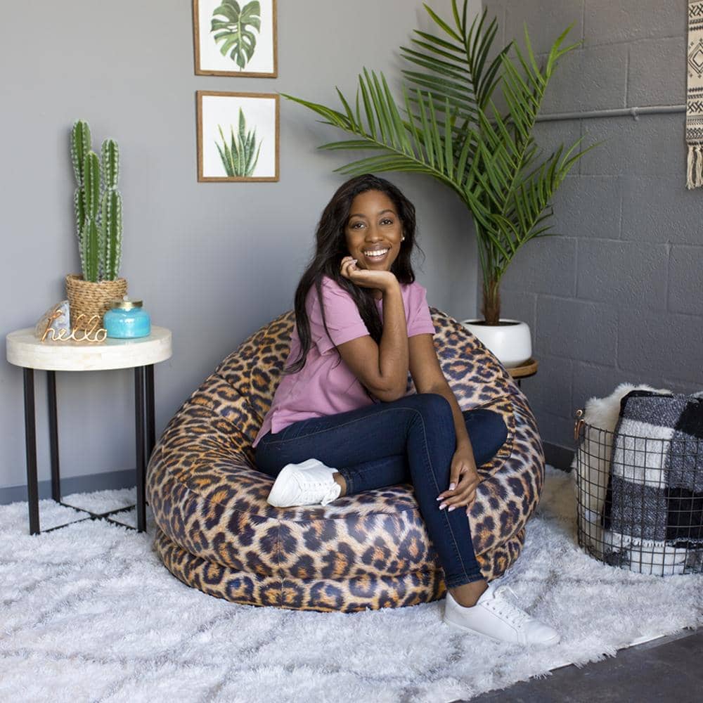 Inflatable chair Leopard Safari Print AirCandy