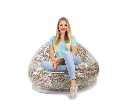 Inflatable Chair BloChair in Multi-Color Glitter AirCandy