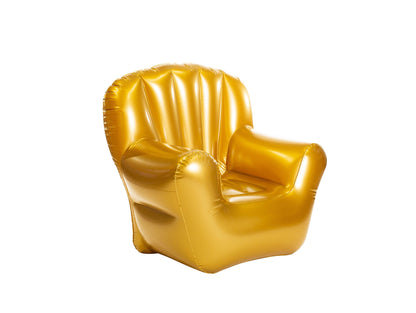 Inflatable Chair Classic Arm Metallic Gold BloChair AirCandy