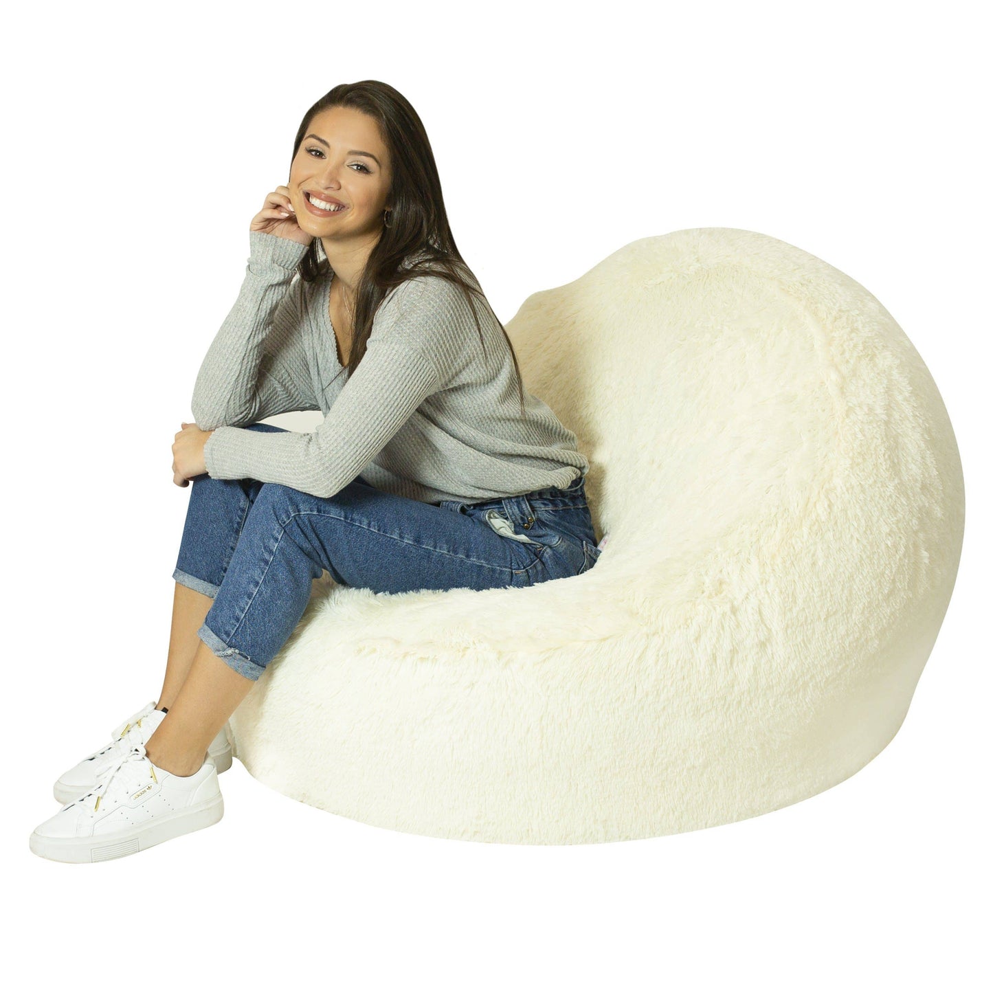 Inflatable Chair Mongolian Faux Fur AirCandy