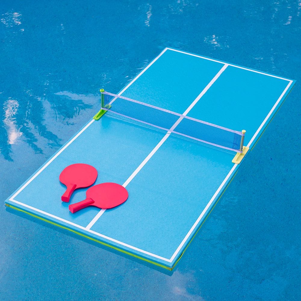 Pool Tennis Set Game For Two (2) With Floating Pool Table