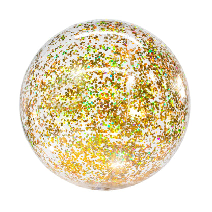 Inflatable Beach Ball Gold Glitter Giant Size