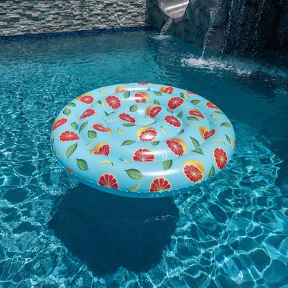Inflatable Grapefruit Island Pool Float Giant Size