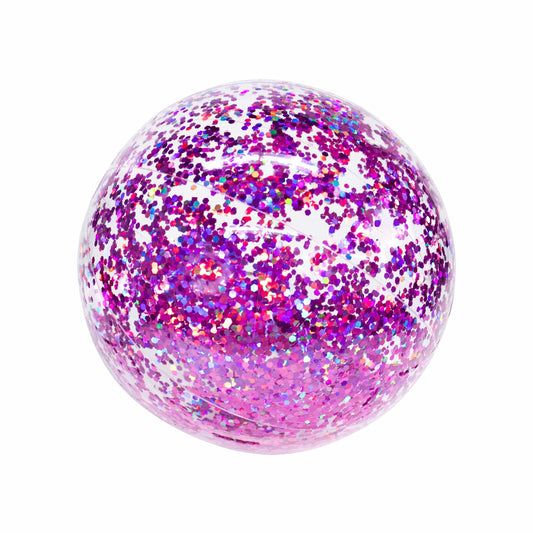 Inflatable Beach Ball Orchid Color Glitter Jumbo Size