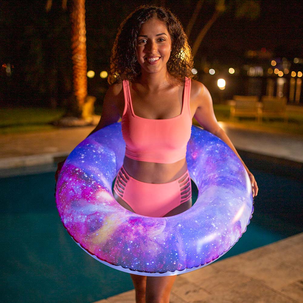 Inflatable Galaxy Deep Space Illuminated LED Pool Tube PoolCandy