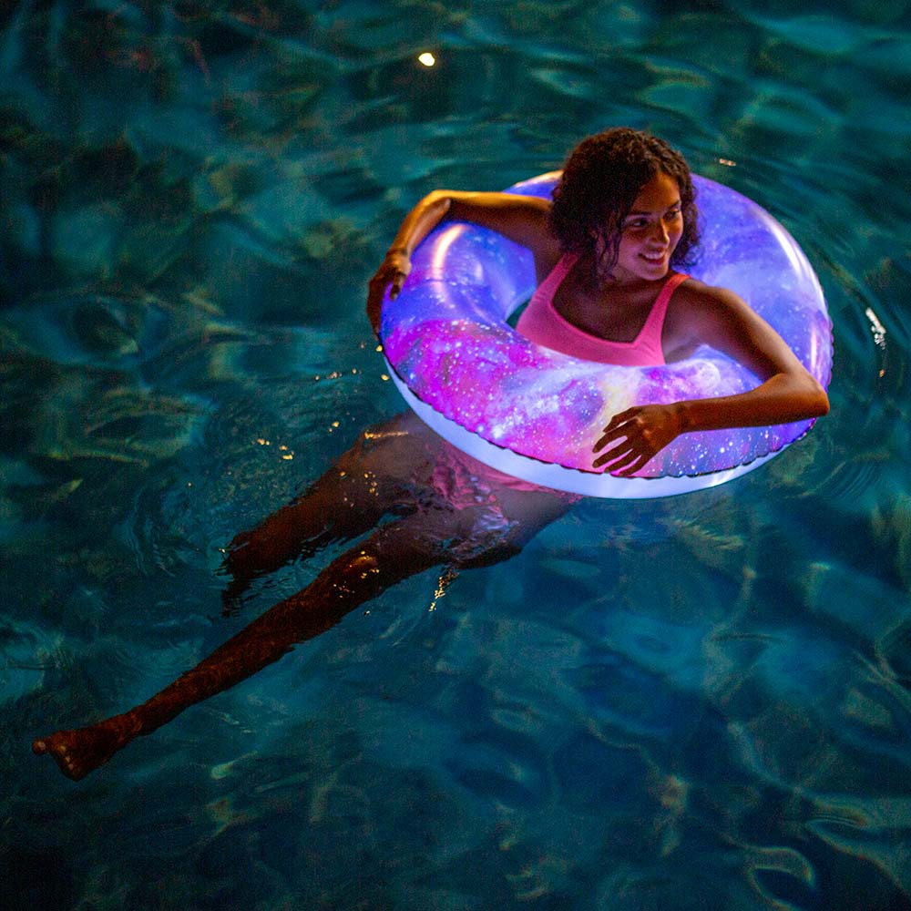 Inflatable Galaxy Deep Space Illuminated LED Pool Tube PoolCandy
