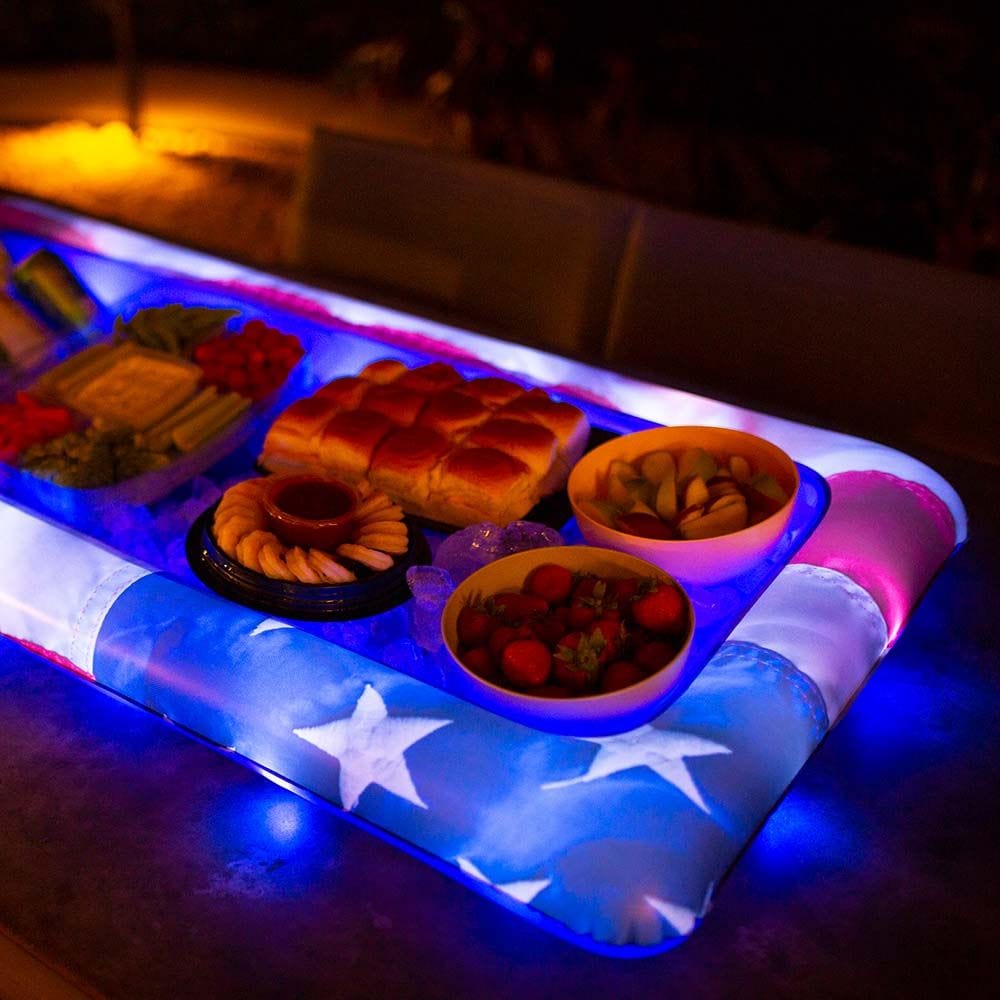 Inflatable Buffet Cooler Stars & Stripes Illuminated LED