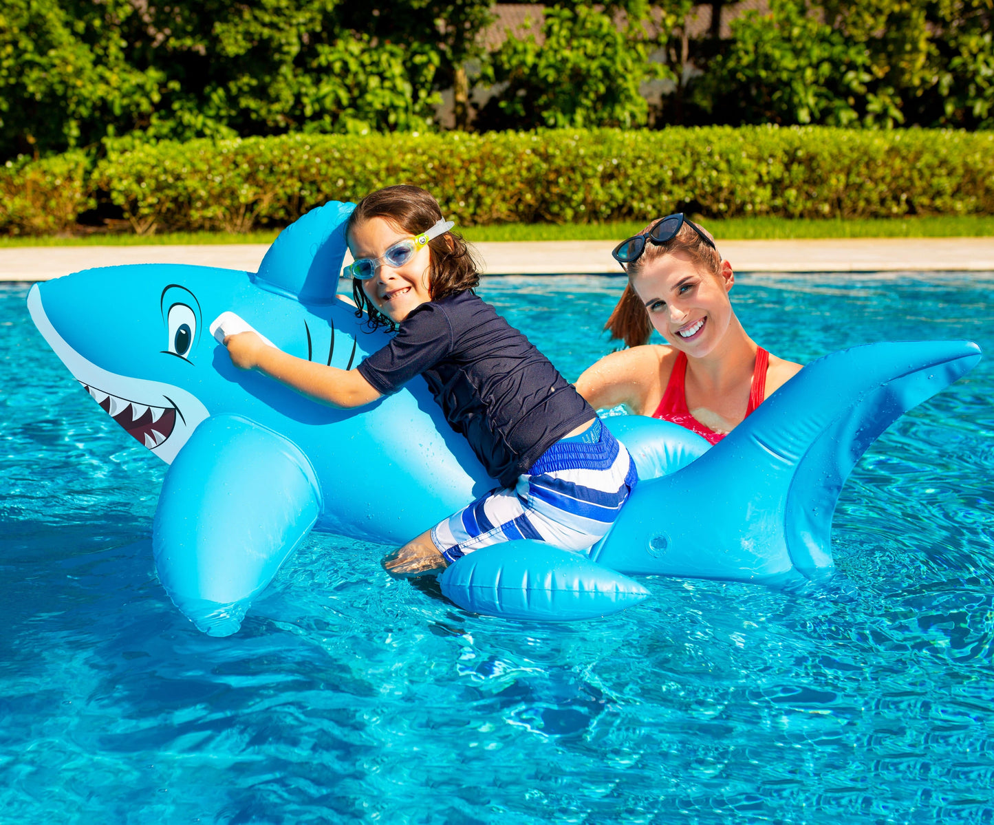 Shark Ride On Inflatable Pool Float Giant