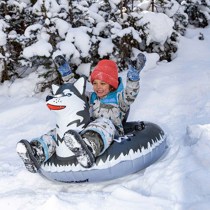SnowCandy Inflatable Snow Sled Inflatable Snow Sled Arctic Husky SnowCandy