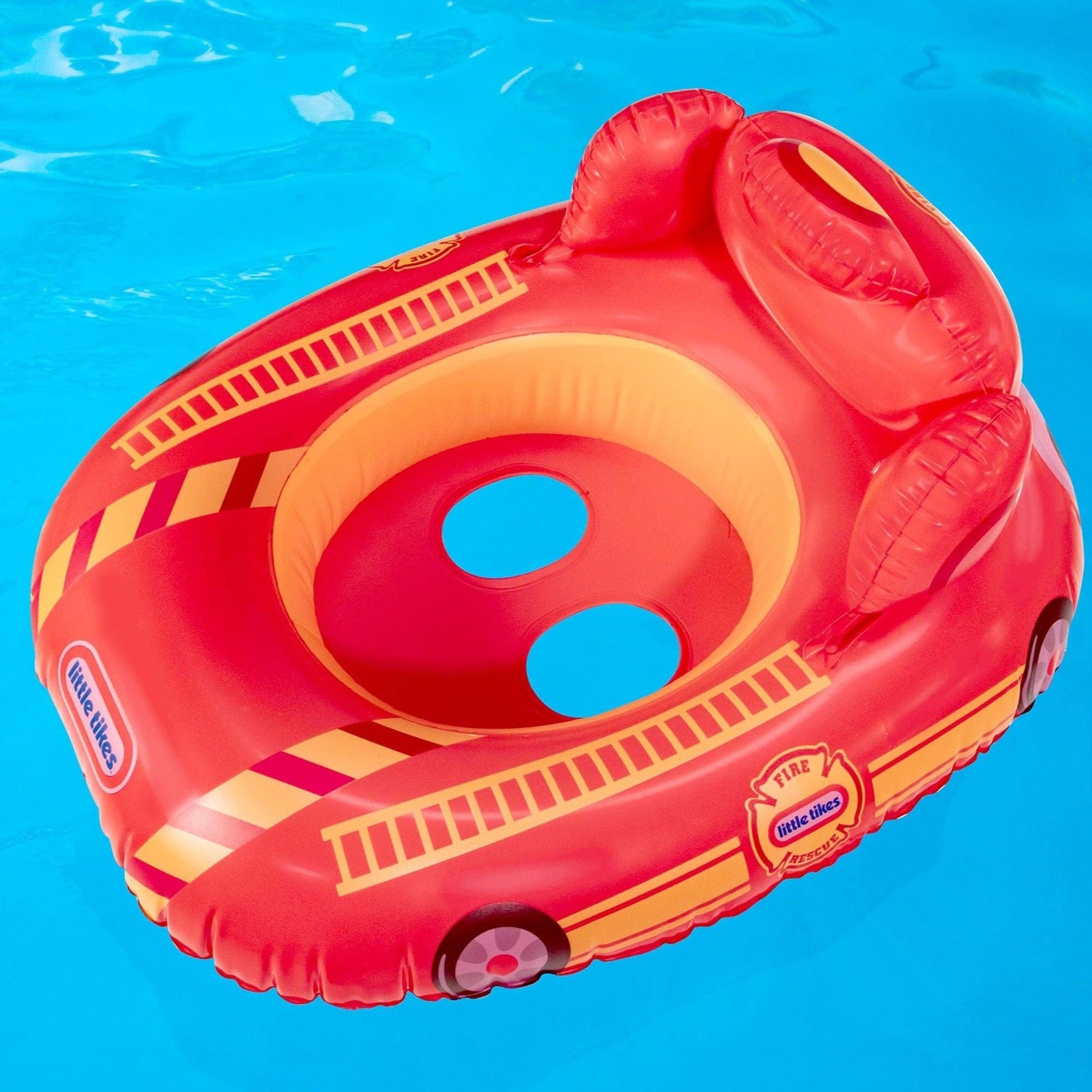 PoolCandy Inflatable Pool Raft Little Tikes Fire Truck Toddler Float