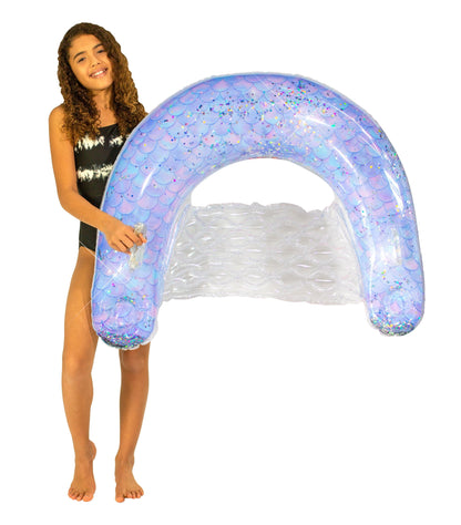 Inflatable Sun Chair Mermaid Collection Glitter