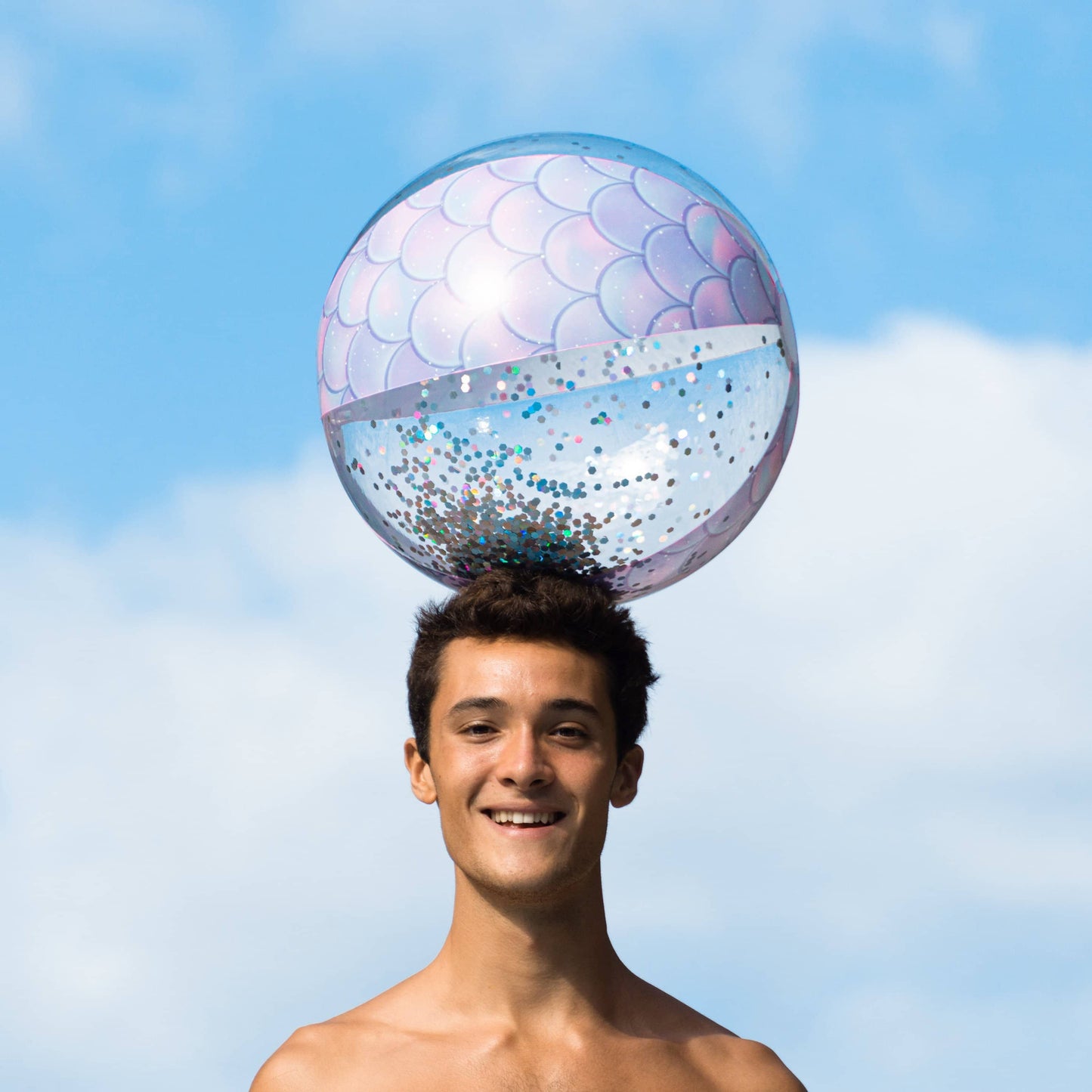 Inflatable Beach Ball Mermaid Glitter