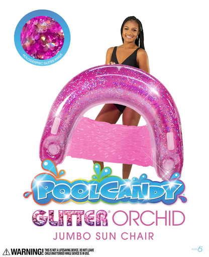 PoolCandy Orchid Glitter Sun Chair Jumbo 48"