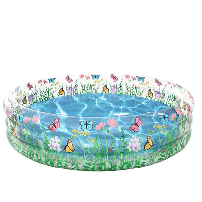 Inflatable Sunning Pool Butterfly Garden PoolCandy