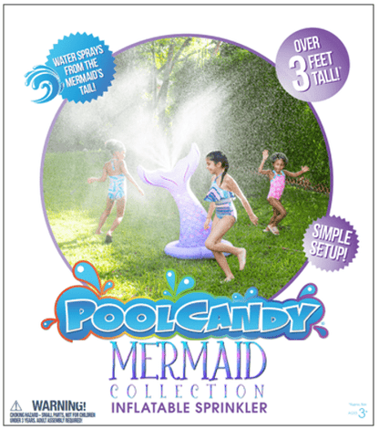 Mermaid Tail Inflatable Sprinkler PoolCandy