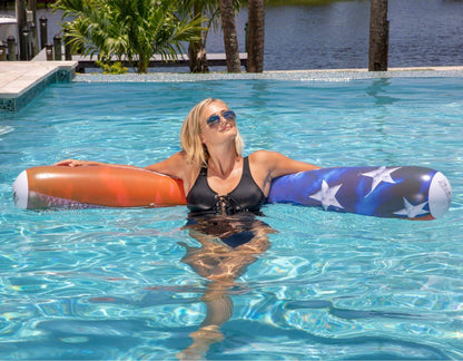 Inflatable Stars & Stripes Pool Noodle Float Giant Size