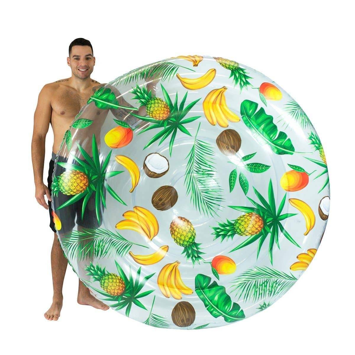 Giant Tropical Inflatable Fruit Island Pool Float 72" PoolCandy