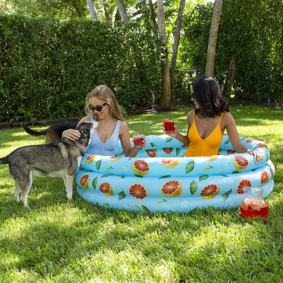 Inflatable Sunning Pool Grapefruit Fruit PoolCandy