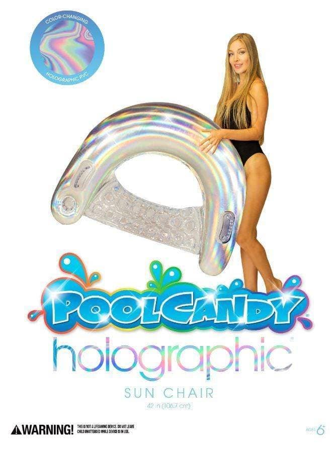 Inflatable Sun Chair Holographic PoolCandy