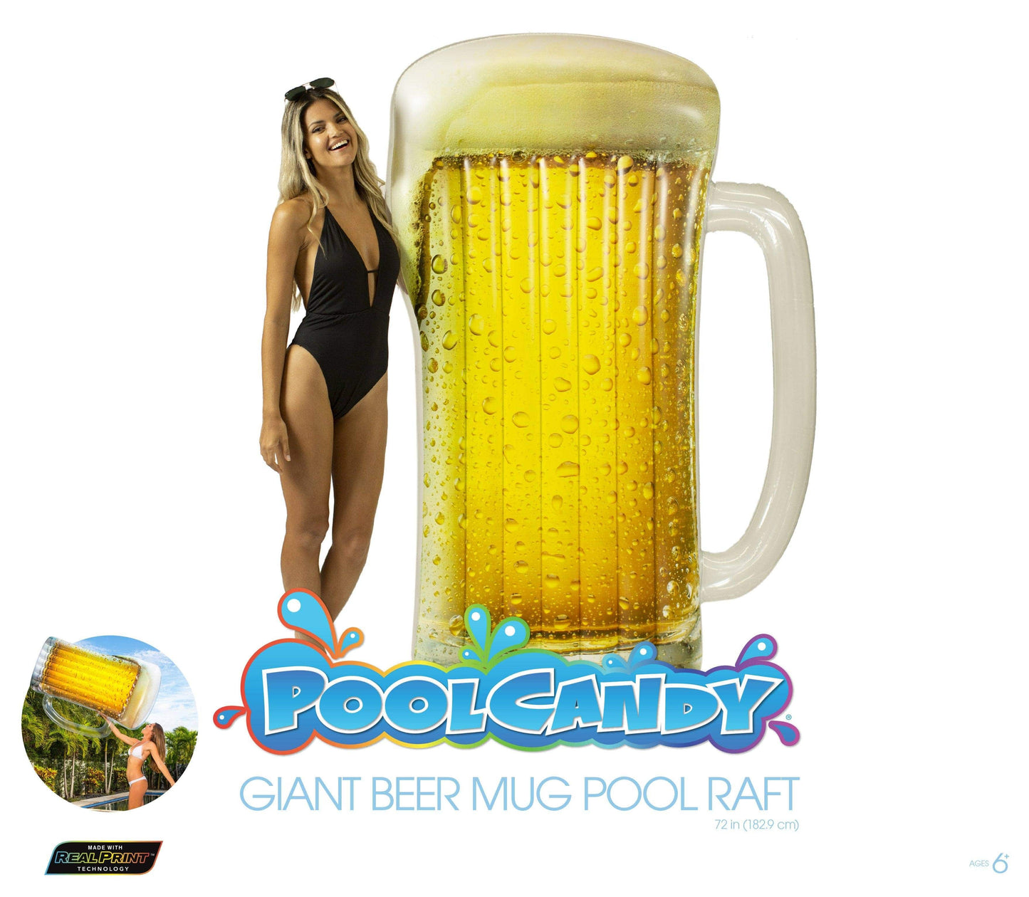 Inflatable Beer Mug Pool Raft