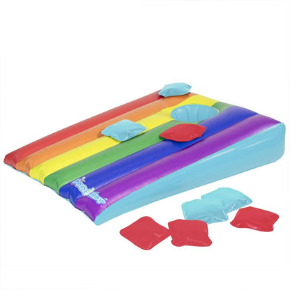 Inflatable Rainbow Cornhole Toss PoolCandy