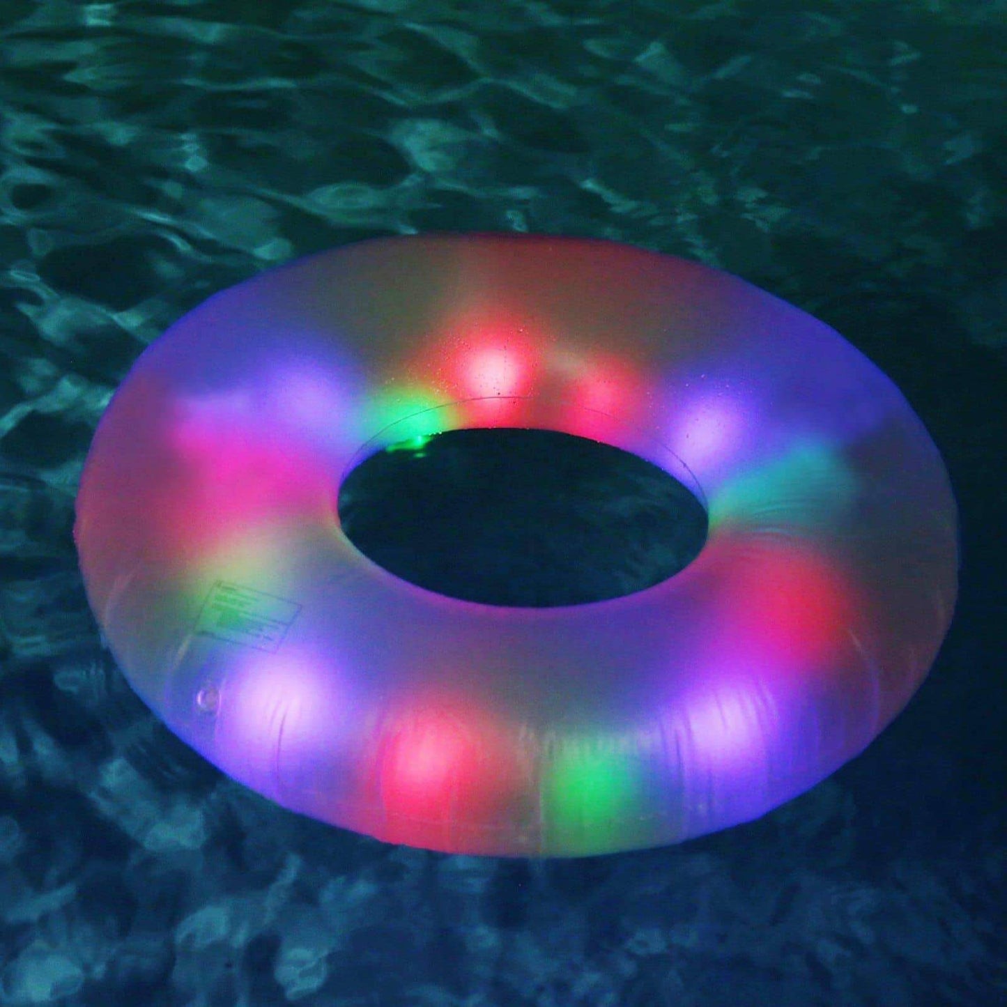 Inflatable LED Illuminated Pool Tube Multi-Color Jumbo PoolCandy