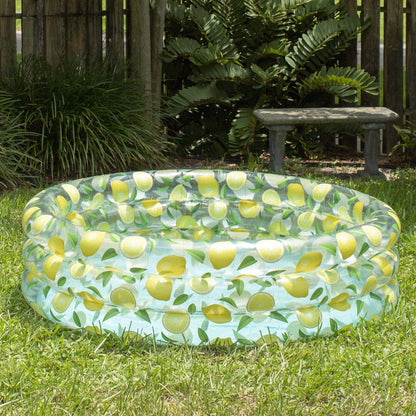 Inflatable Sunning Pool Lemon Print PoolCandy