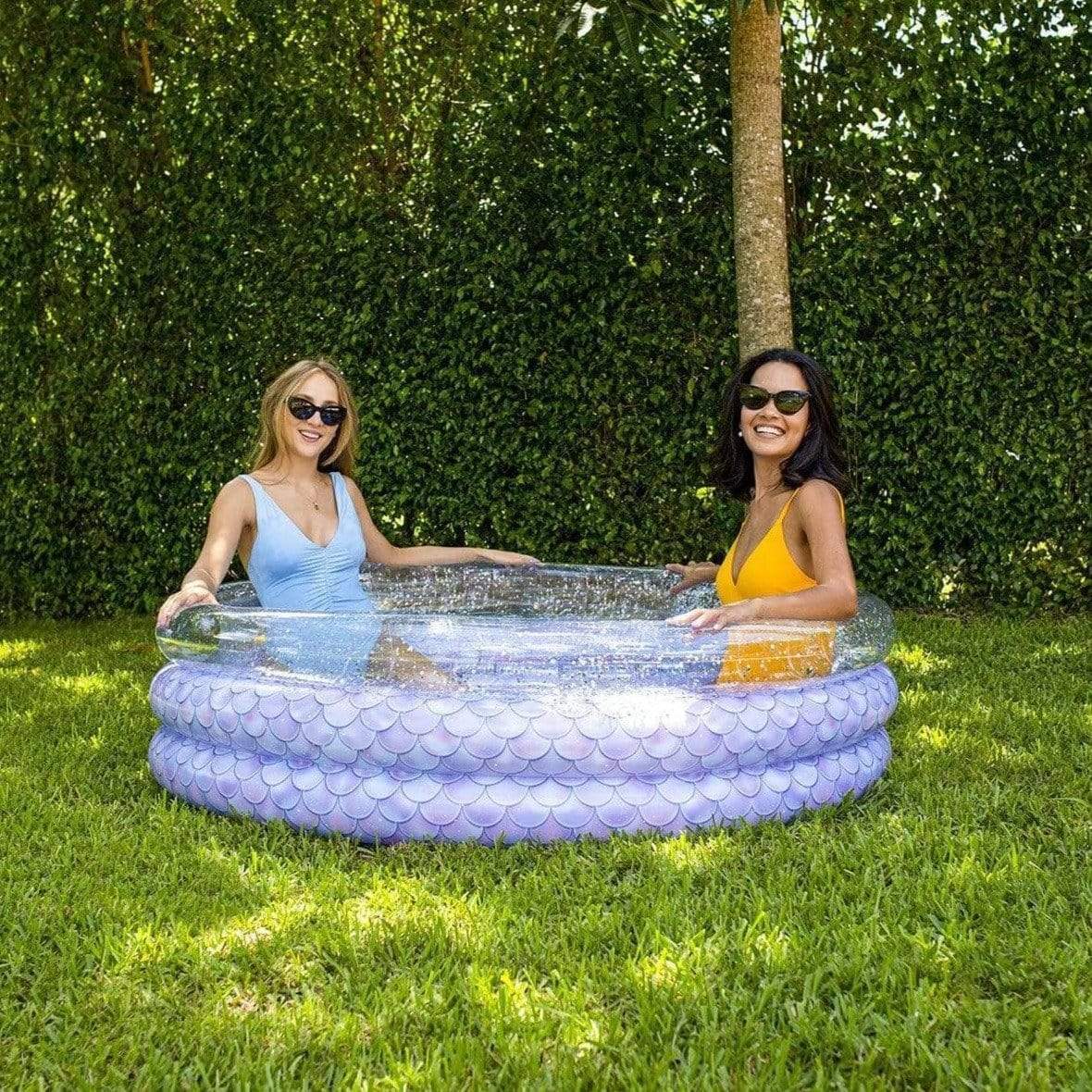 Inflatable Sunning Pool Mermaid Glitter PoolCandy
