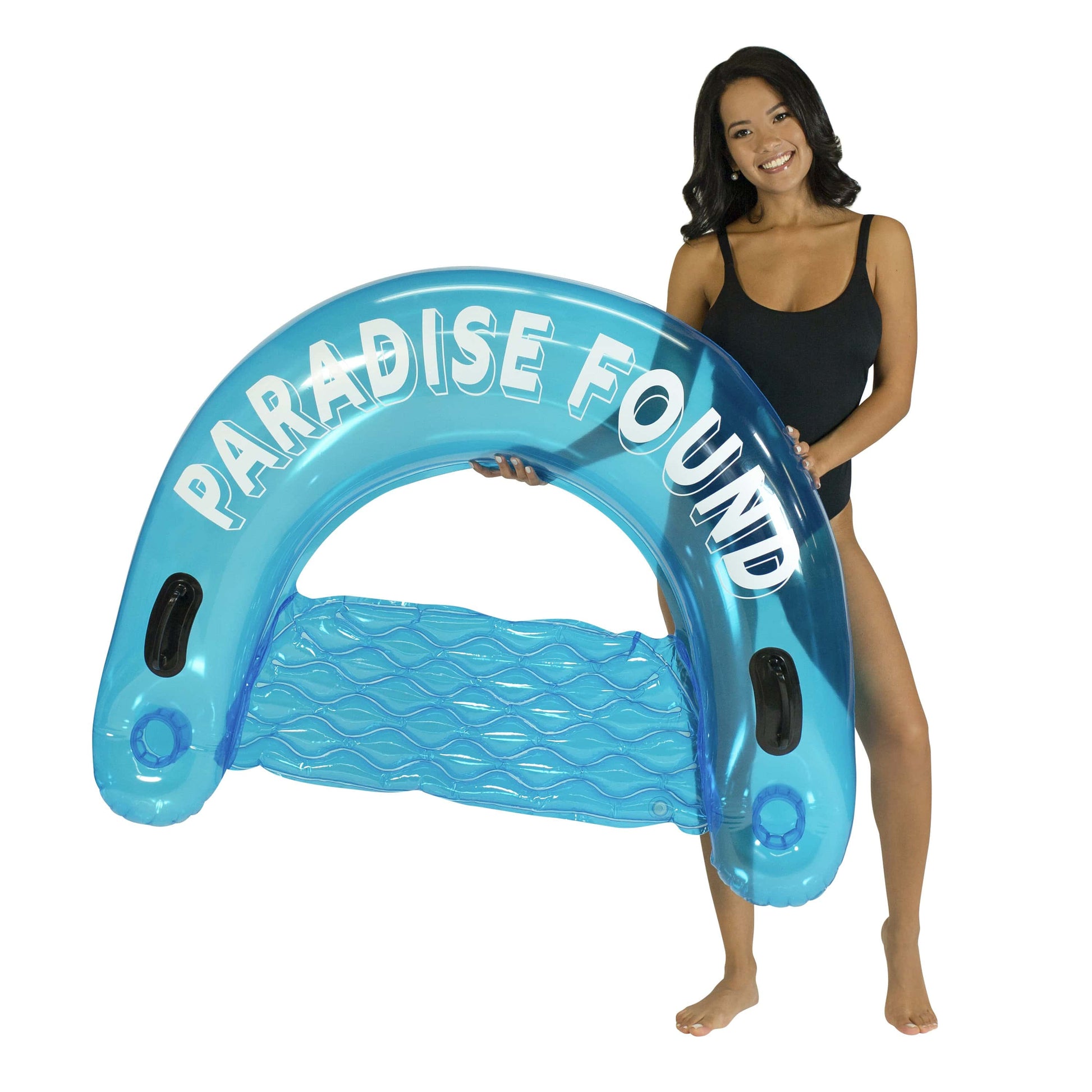 Inflatable Sun Chair Paradise Found Blue Jumbo Size PoolCandy