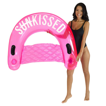 Inflatable Sun Chair Sweet Shop Bubble Gum Pink Color