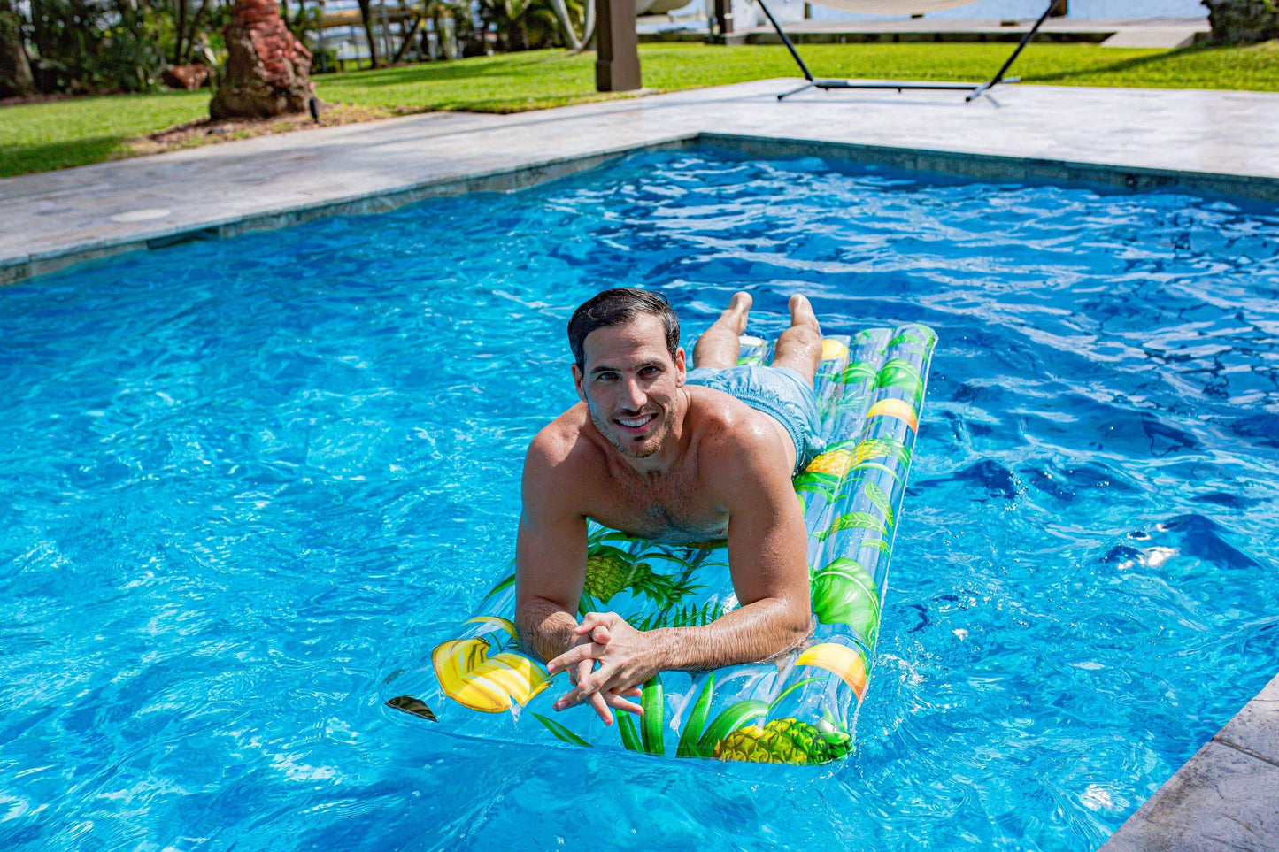 Inflatable Pool Raft Tropical Fruit Print PoolCandy