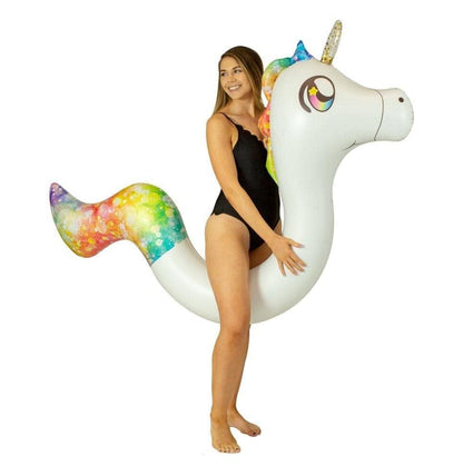 Inflatable Ride-On Unicorn Pool Noodle
