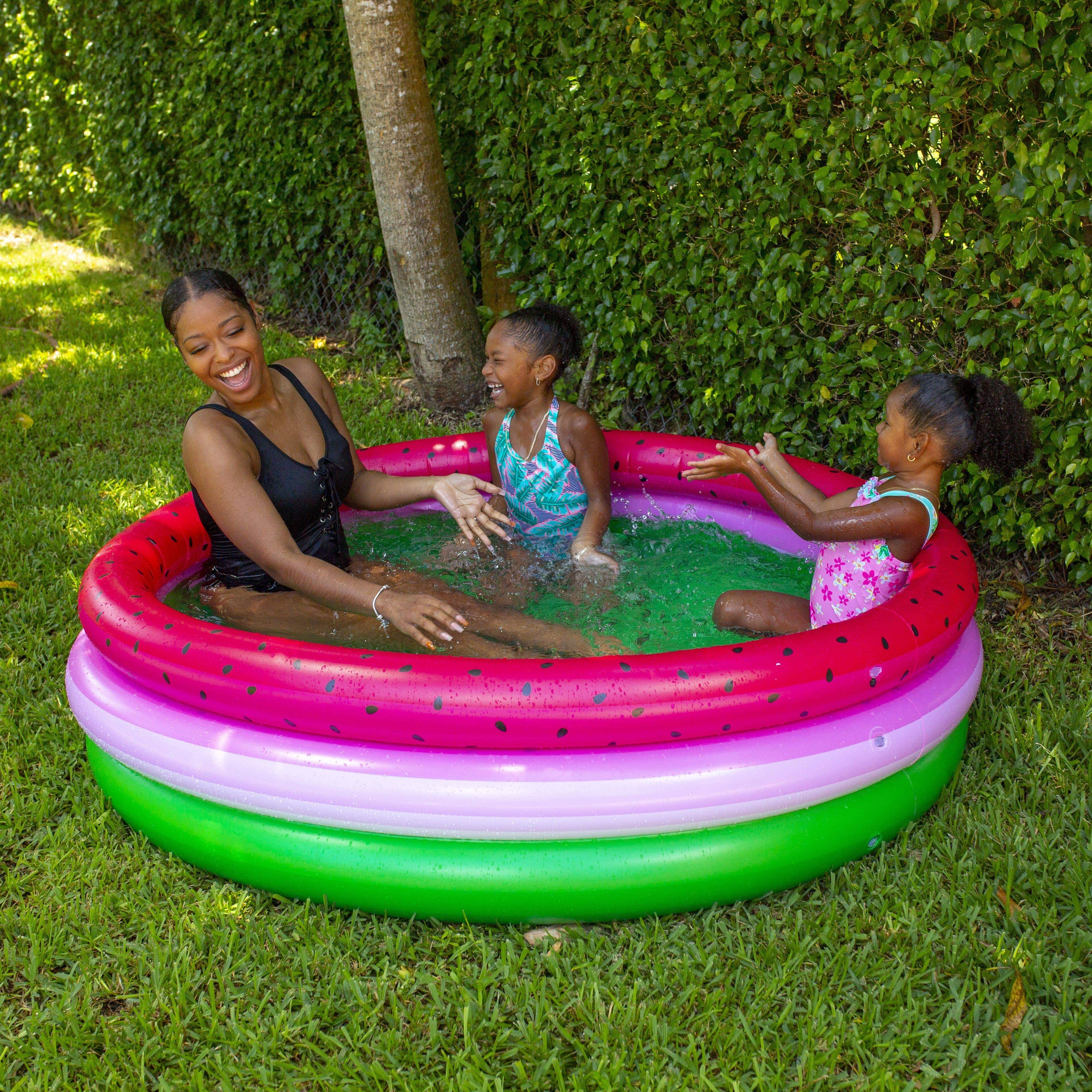 Pink cheap inflatable pool